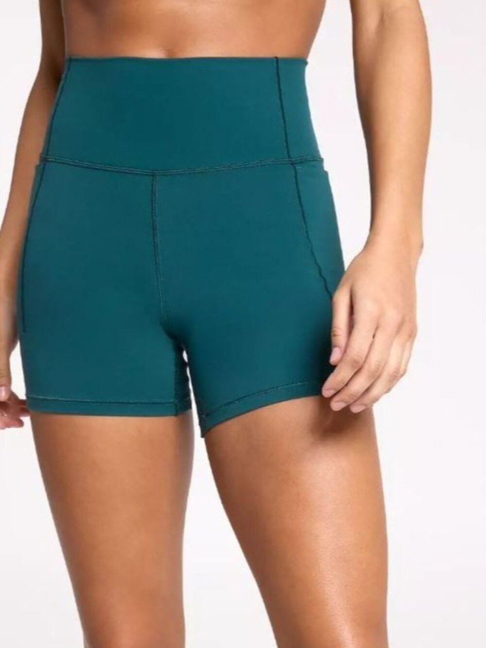 NWT CALIA Women's Inspire Sea Green 5" Bike Short Size Large